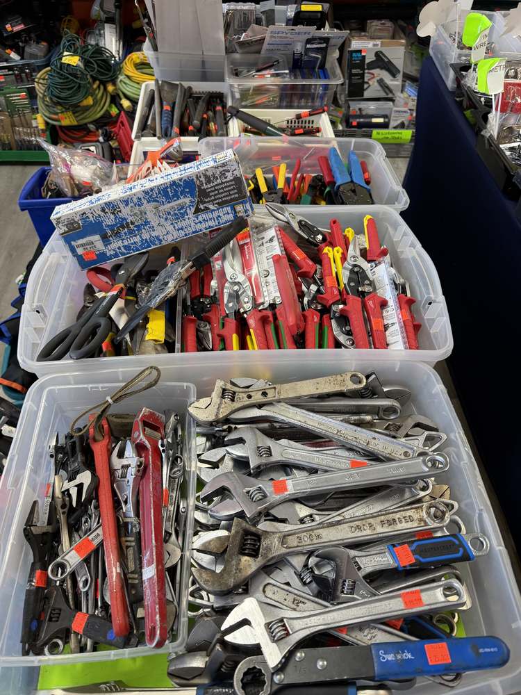 Adjustable wrenches, pipe wrenches and tin snips sold by the piece in Calgary